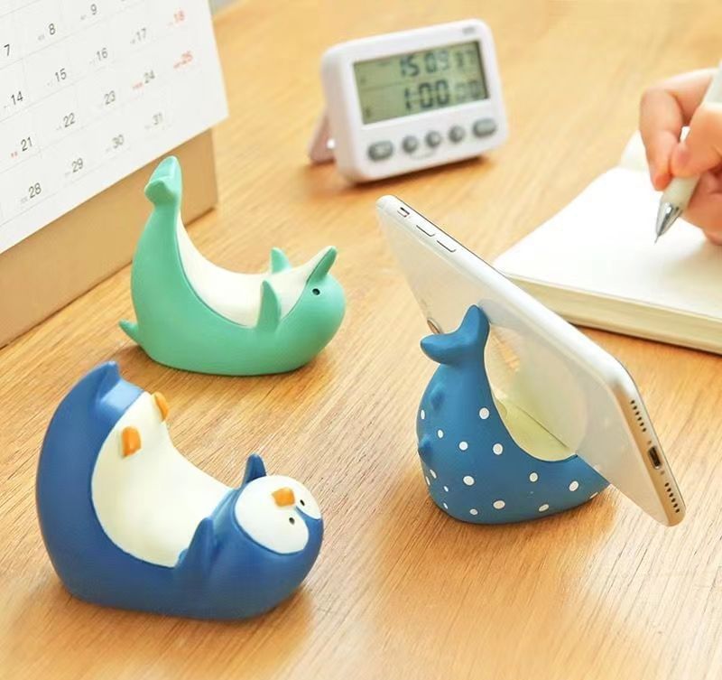 Dolphin / Penguin / Shark Phone Holder (Various Designs)