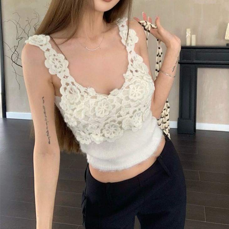 Top Tank Panel Lace