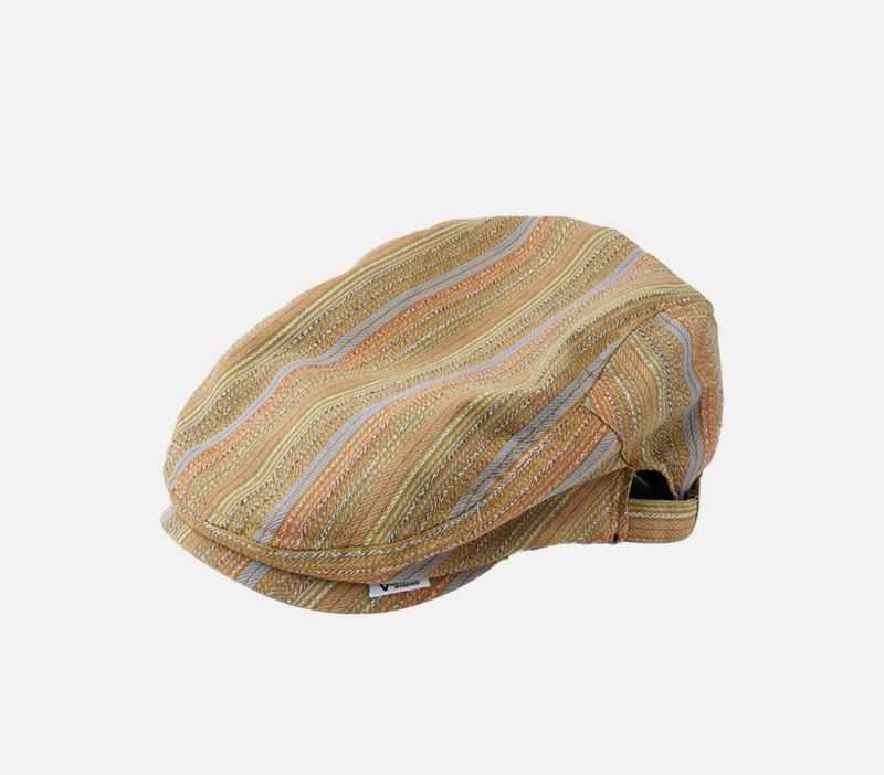 Striped Flat Cap