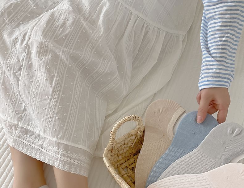 Plain No Show Socks Set