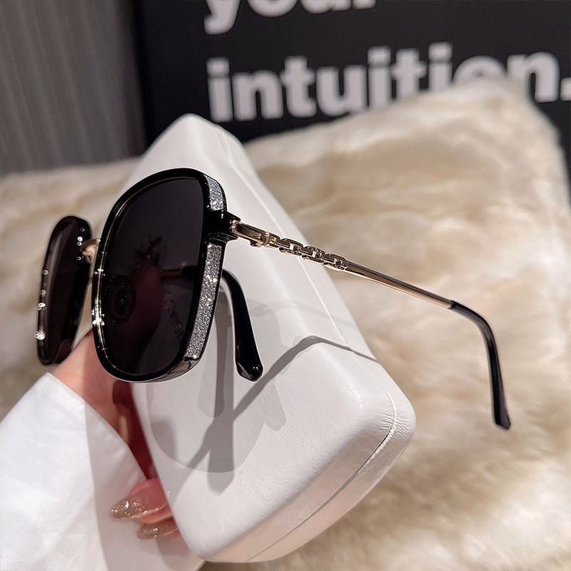 Polarized Square Frame Sunglasses