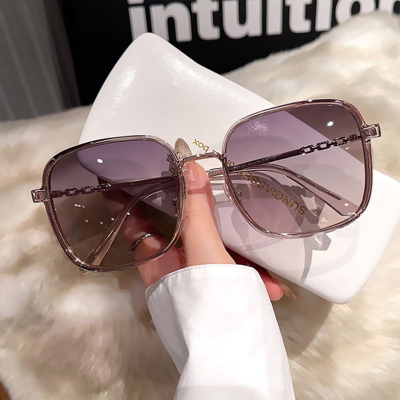 Polarized Square Frame Sunglasses