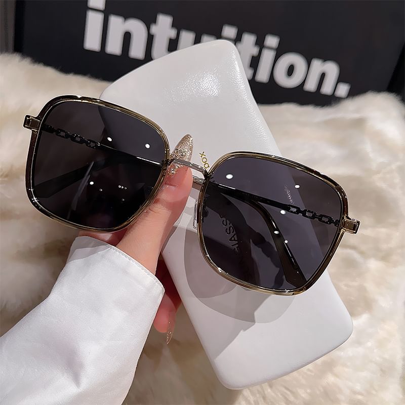 Polarized Square Frame Sunglasses