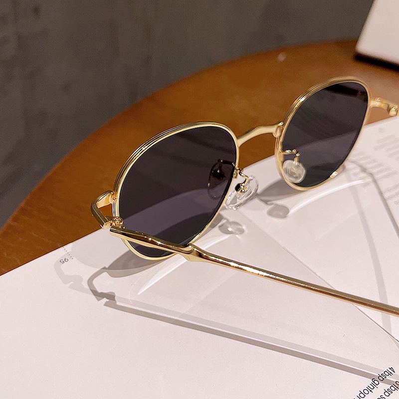 Frame Metal Round Sunglasses