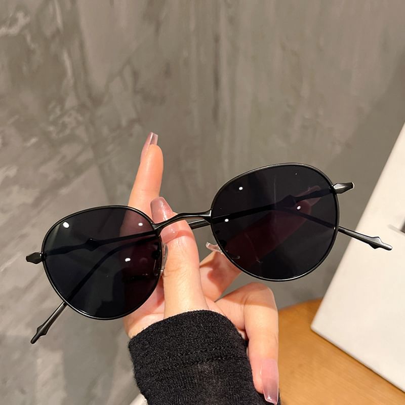 Frame Metal Round Sunglasses