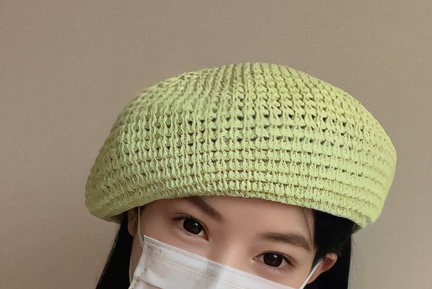 Plain Beret Perforated
