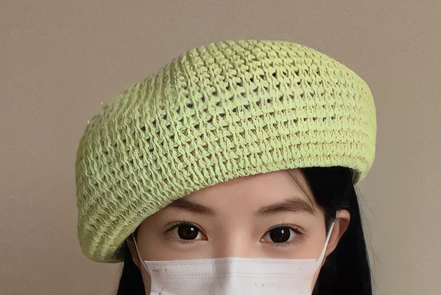 Plain Beret Perforated