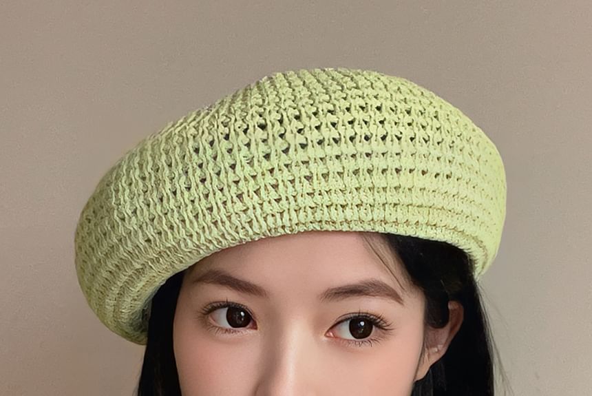 Plain Beret Perforated