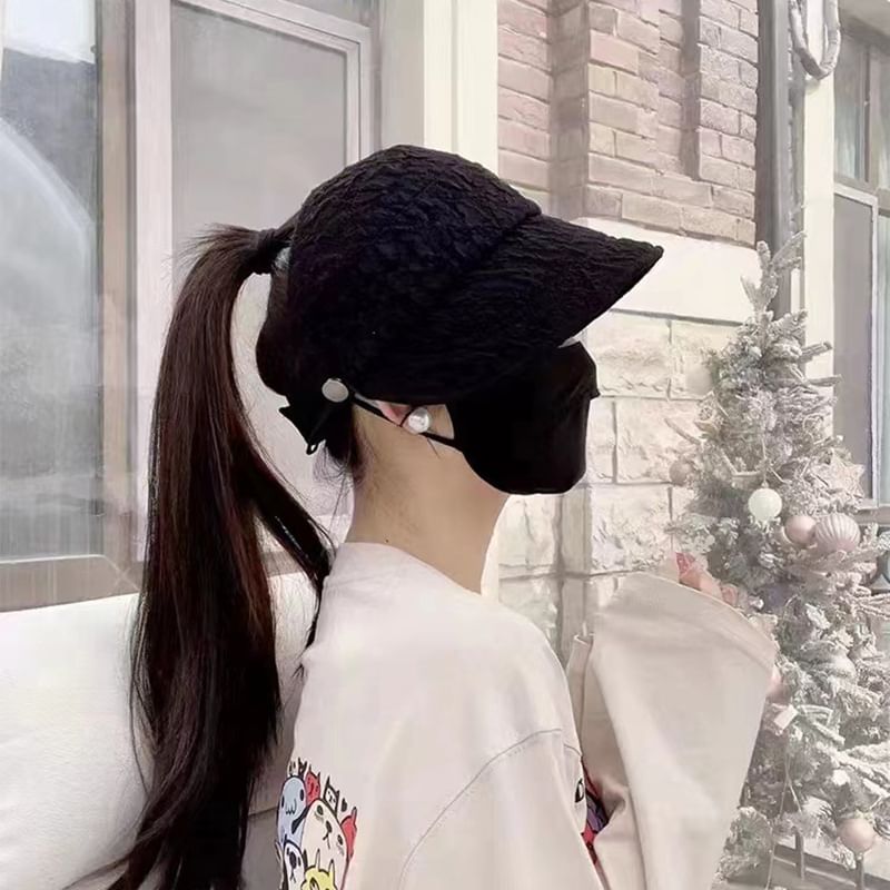 Plain Top Open Hat Textured