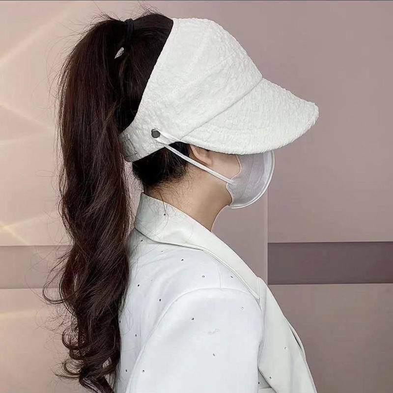Plain Top Open Hat Textured