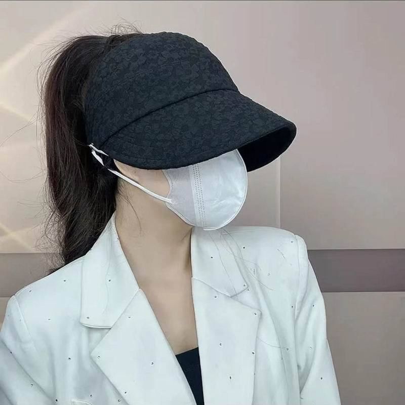 Plain Top Open Hat Textured