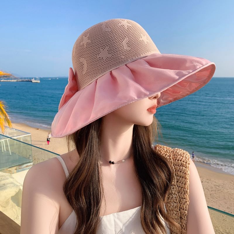 Ruched Hat Sun Patterned