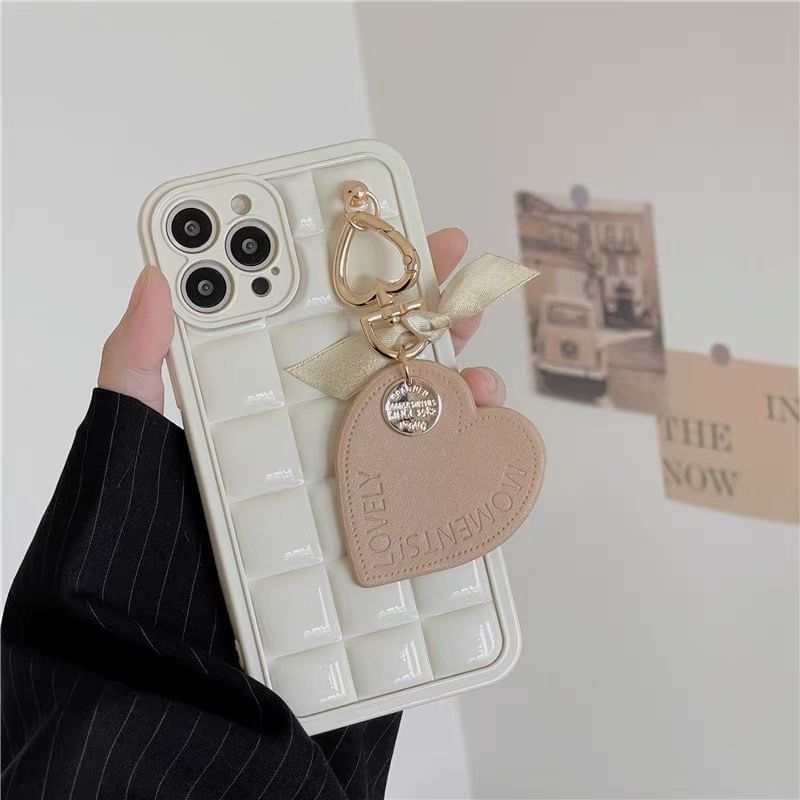 Case Phone Heart Charm