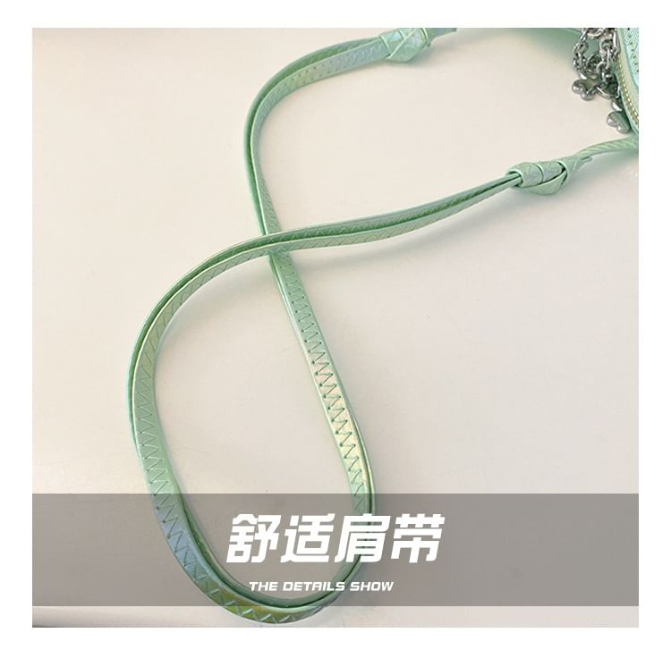 Faux Leather Heart Crossbody Bag Shape