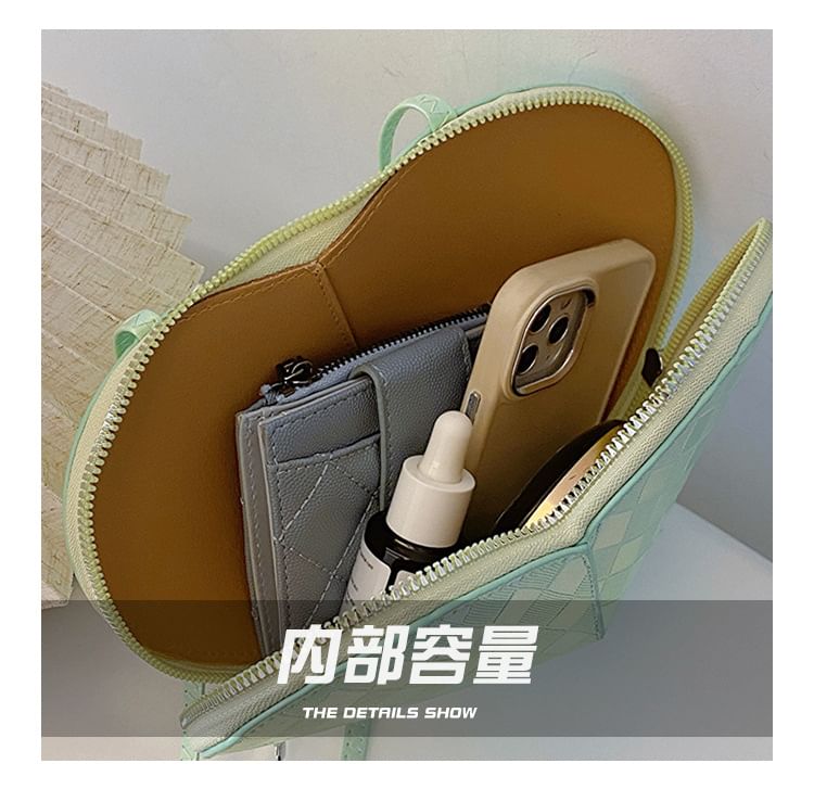 Faux Leather Heart Crossbody Bag Shape