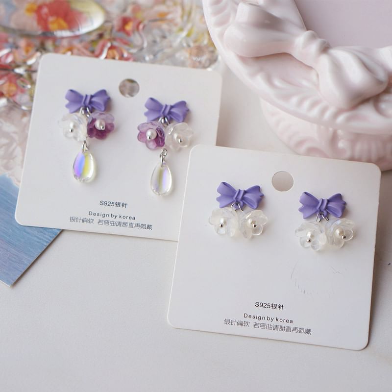 Designs) Earring Dangle (Various Alloy Floral