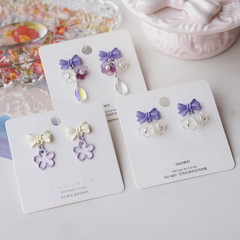 Designs) Earring Dangle (Various Alloy Floral