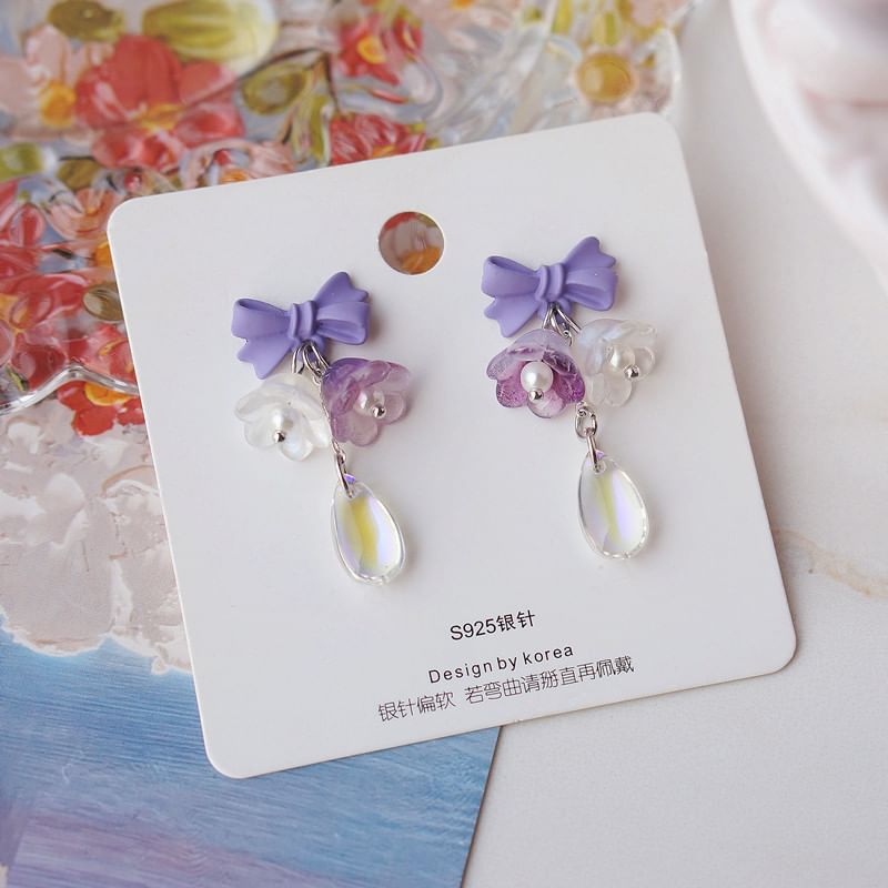 Designs) Earring Dangle (Various Alloy Floral