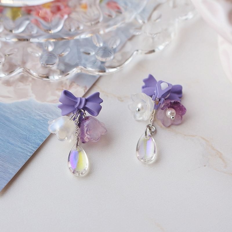 Designs) Earring Dangle (Various Alloy Floral