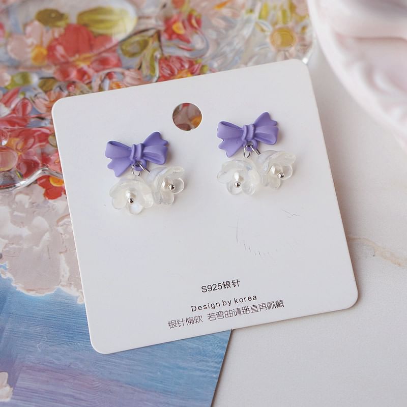 Designs) Earring Dangle (Various Alloy Floral