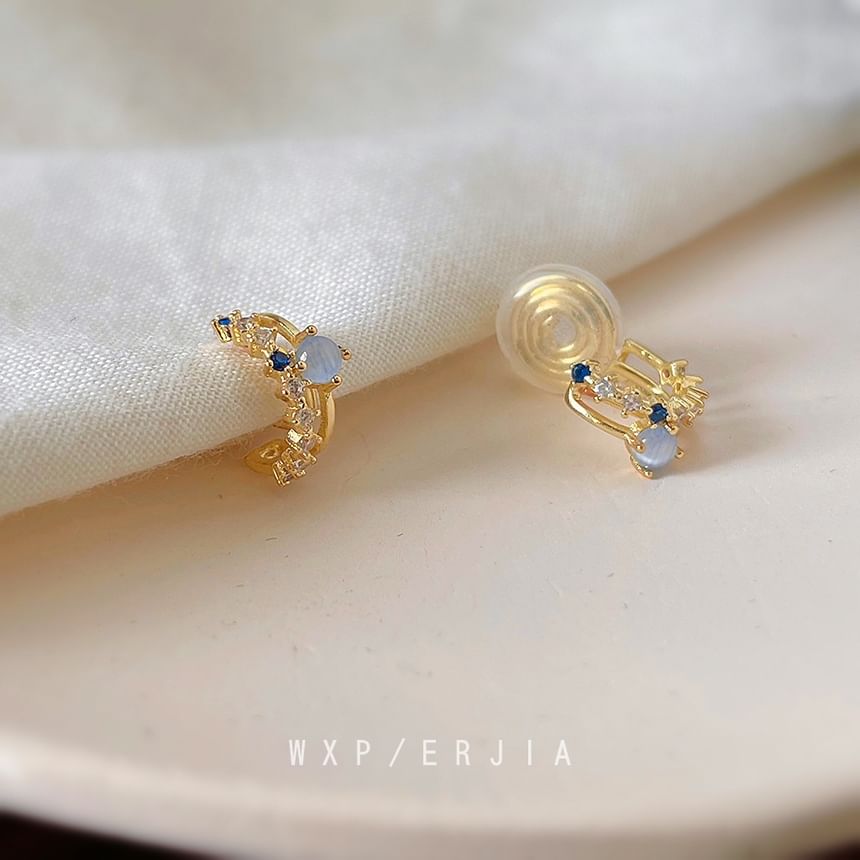 Cuff Layered Ear Rhinestone Alloy