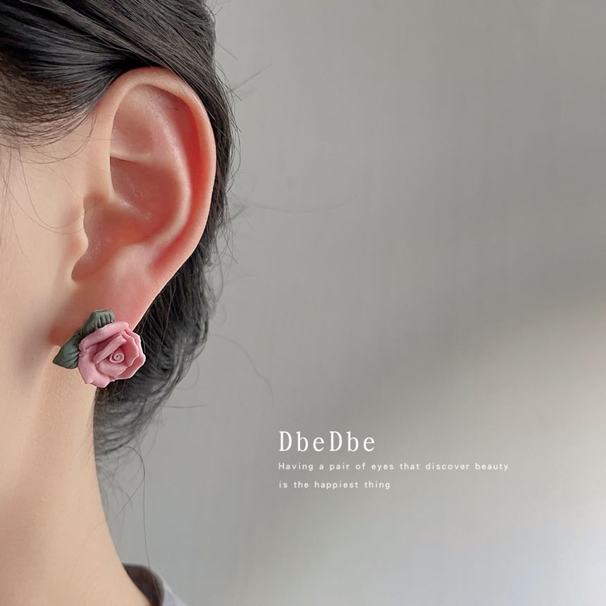 Ear Ceramic Cuff Floral Alloy