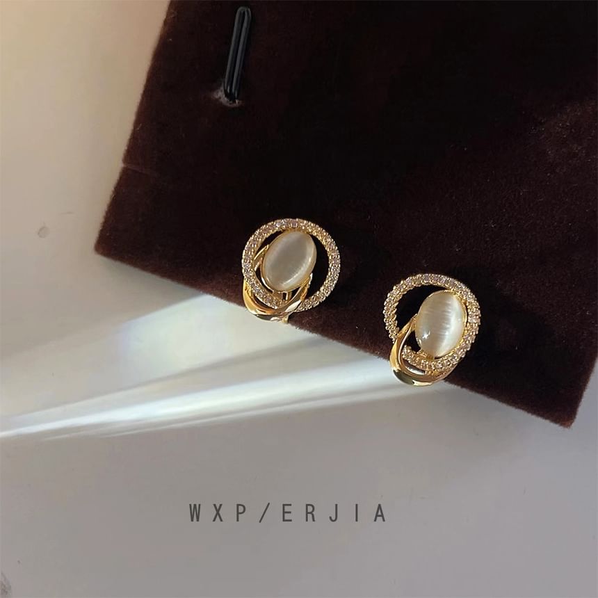 Ear Rhinestone Alloy Cuff