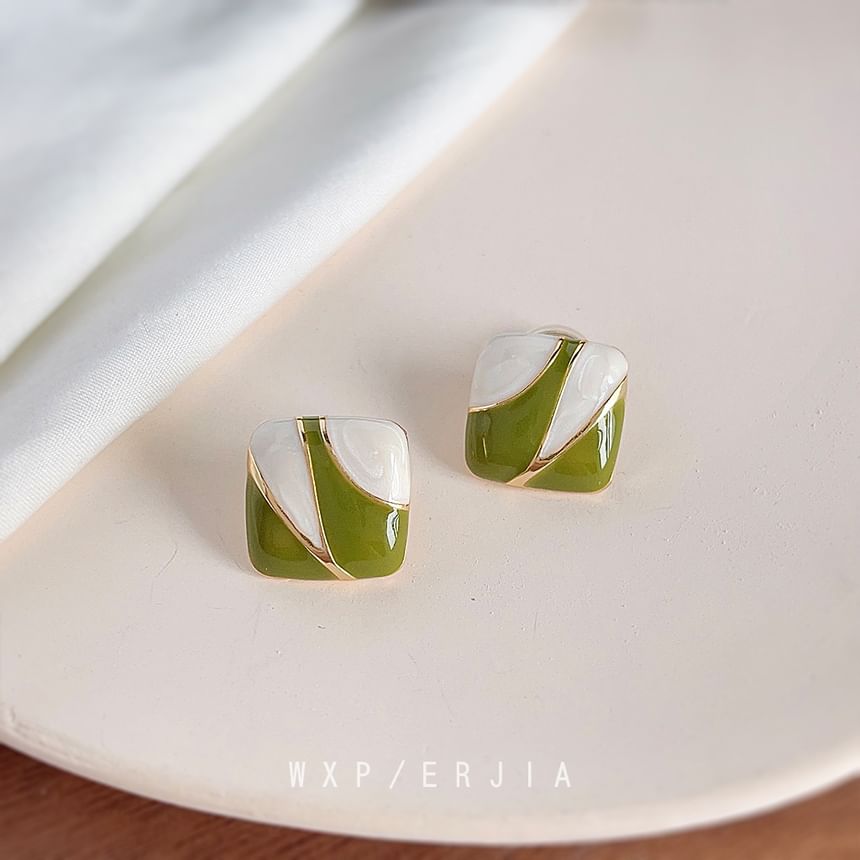 Alloy Glaze Square Cuff Ear