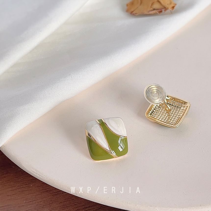 Alloy Glaze Square Cuff Ear