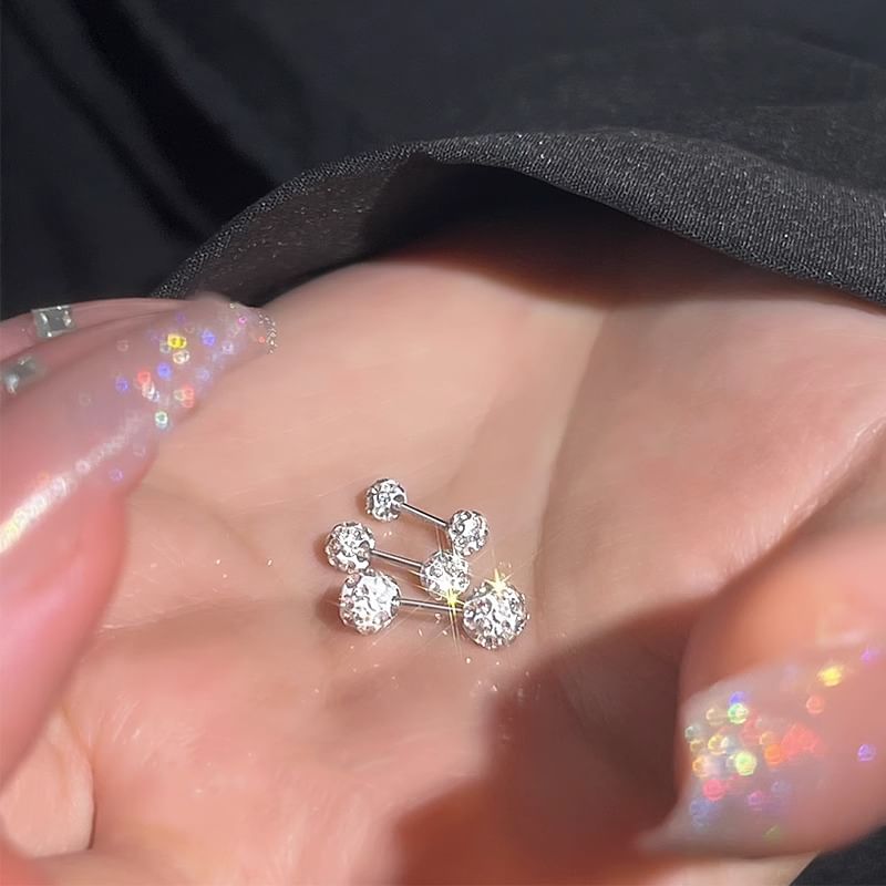 Rhinestone Stud Earring