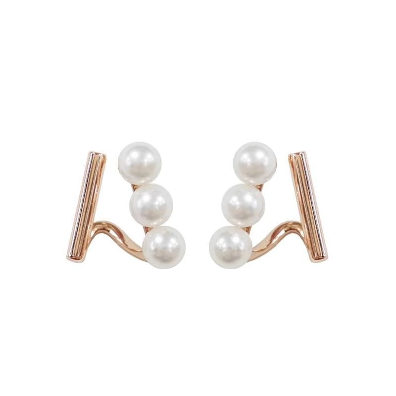 Faux Earring Pearl Stud