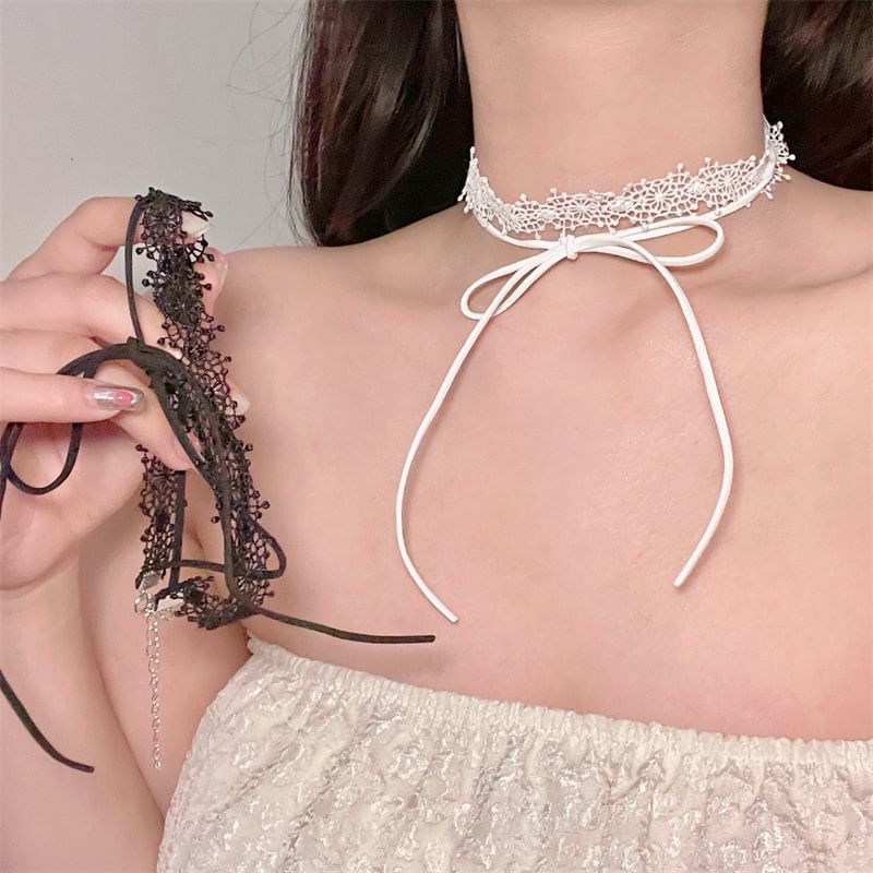 Lace Black Choker Necklace