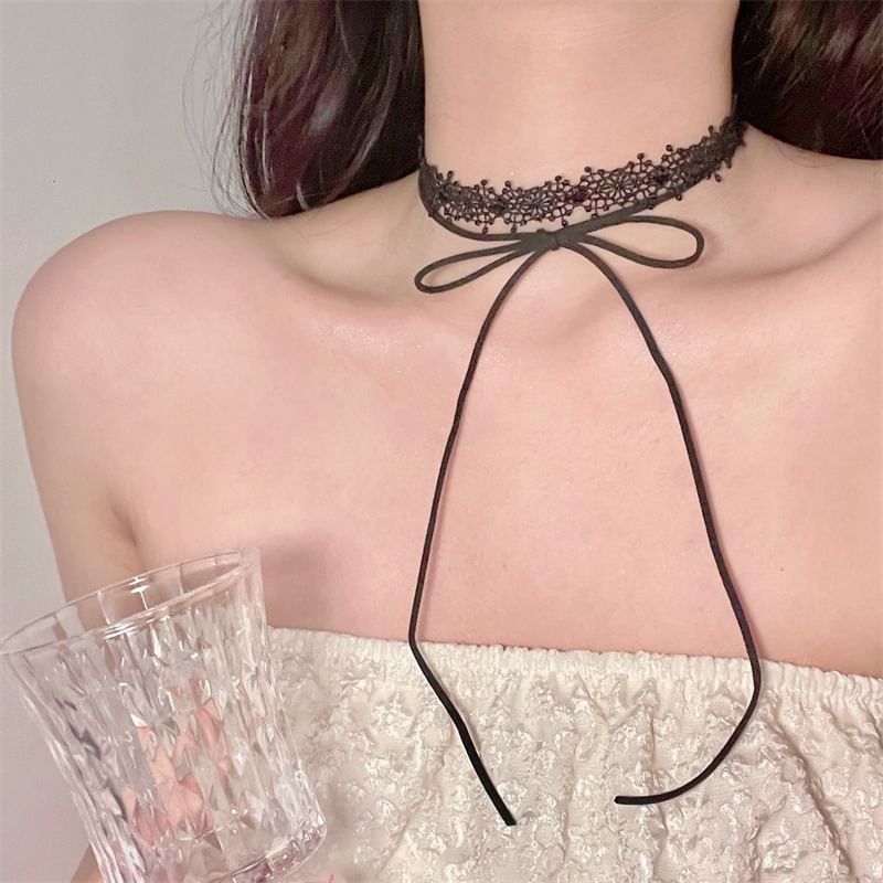 Lace Black Choker Necklace