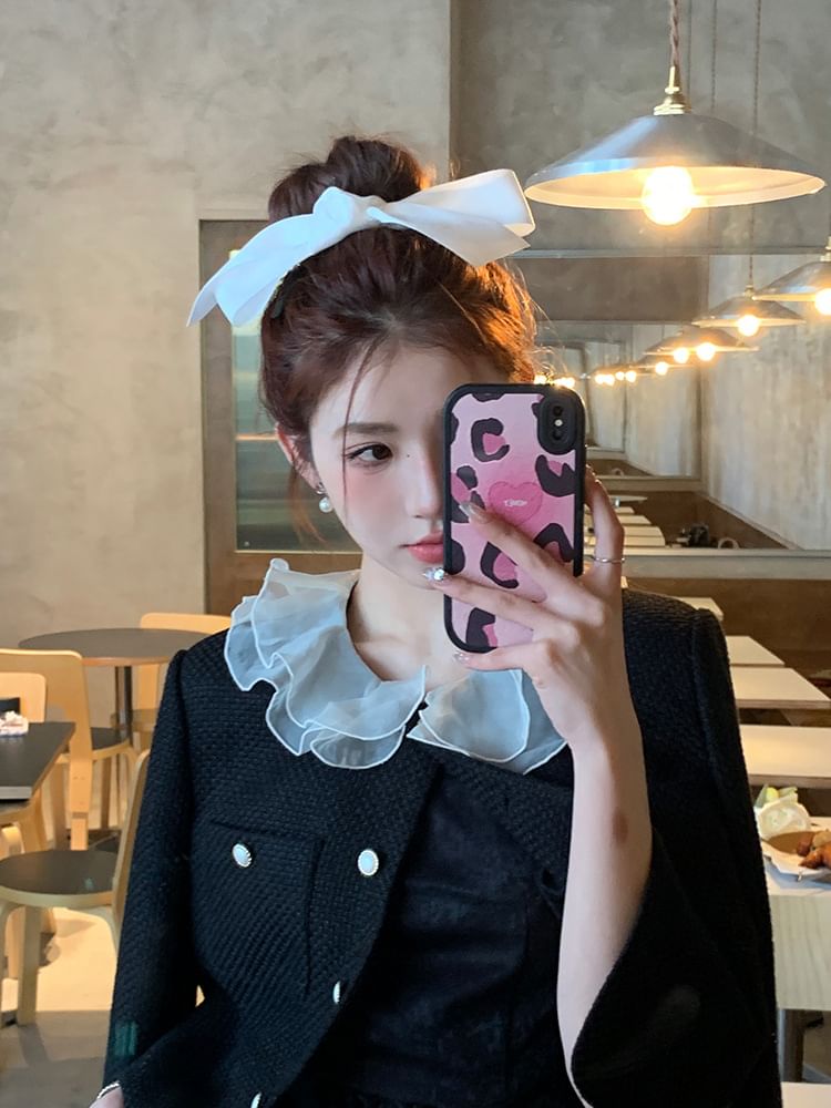 Fabric Bow Clip Hair