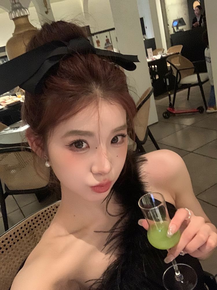 Fabric Bow Clip Hair