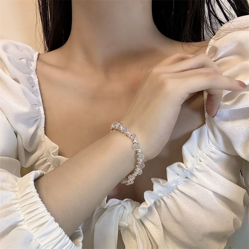 Crystal Alloy Faux Bracelet