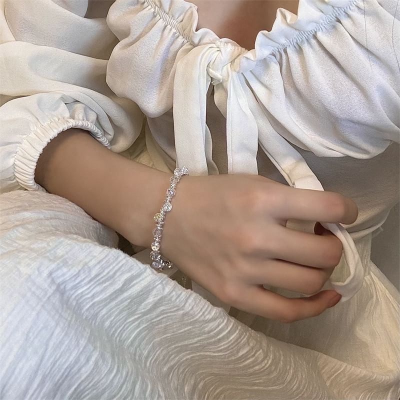 Crystal Alloy Faux Bracelet