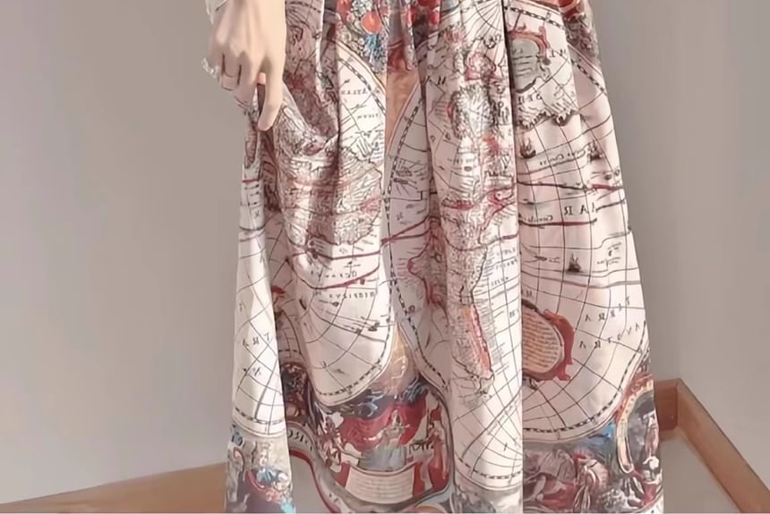 Chemisier Lolita à manches longues et col à volants en dentelle