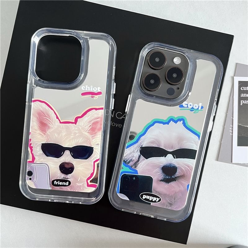 Phone Case Dog Mirrored