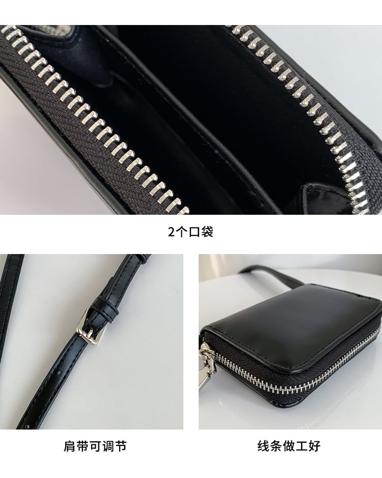 Bag Plain Crossbody Faux Leather