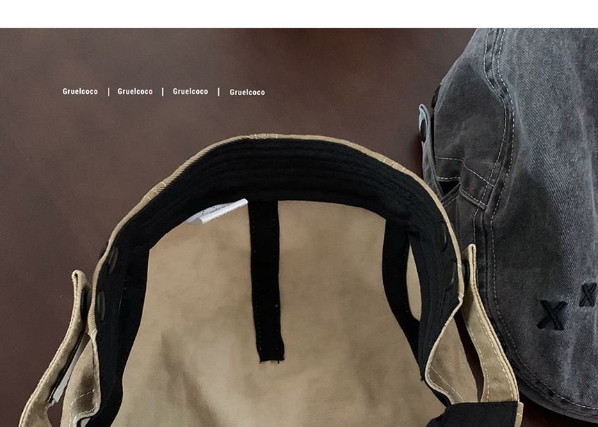 Pink Cotton Flat Cap