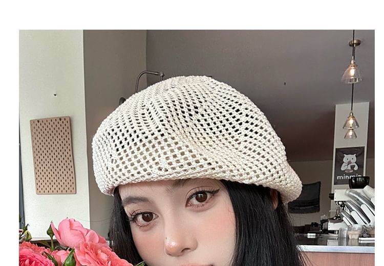 Perforated Plain Beret