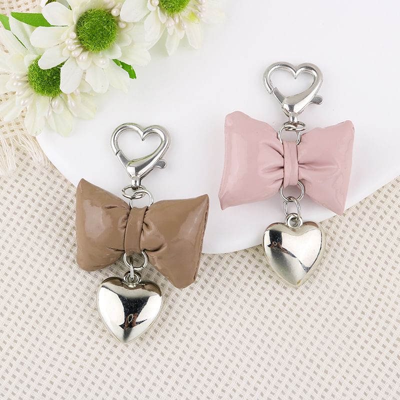 Heart Bow Keyring