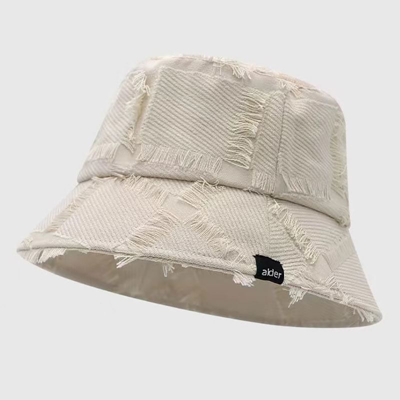 Hat Distressed Bucket Frayed Edge