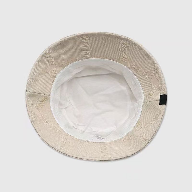 Hat Distressed Bucket Frayed Edge