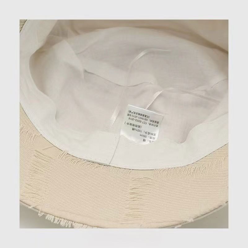 Hat Distressed Bucket Frayed Edge