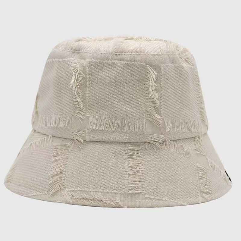 Hat Distressed Bucket Frayed Edge