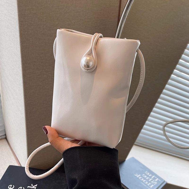 Crossbody Leather Faux Plain Bag