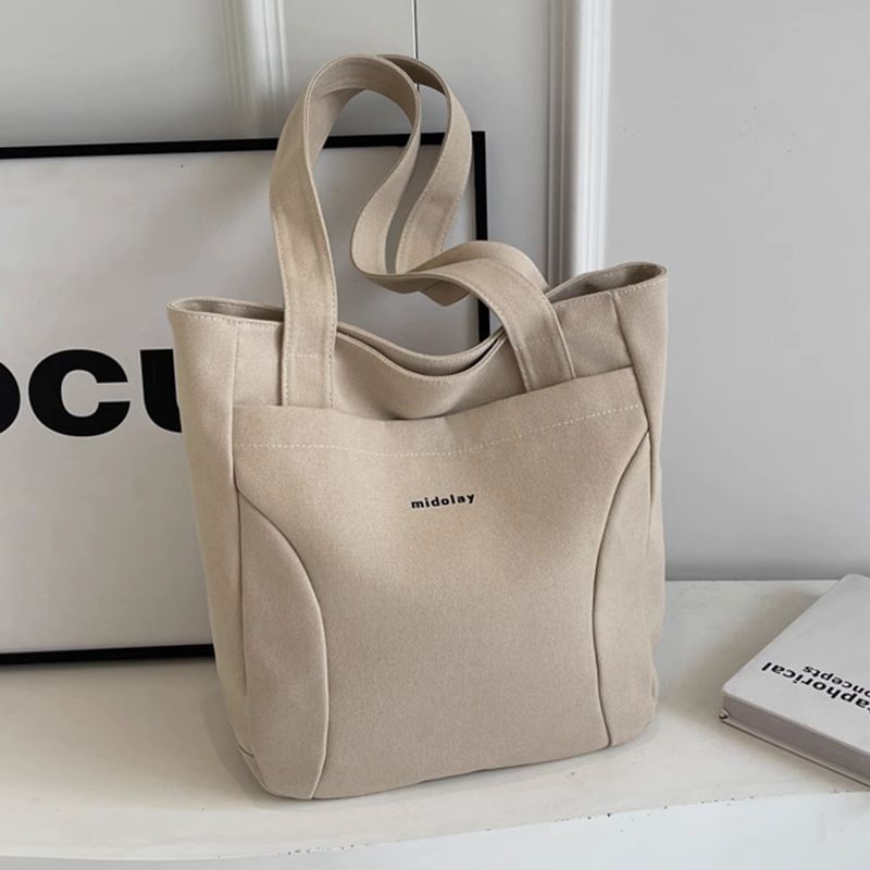Bag Canvas Lettering Tote