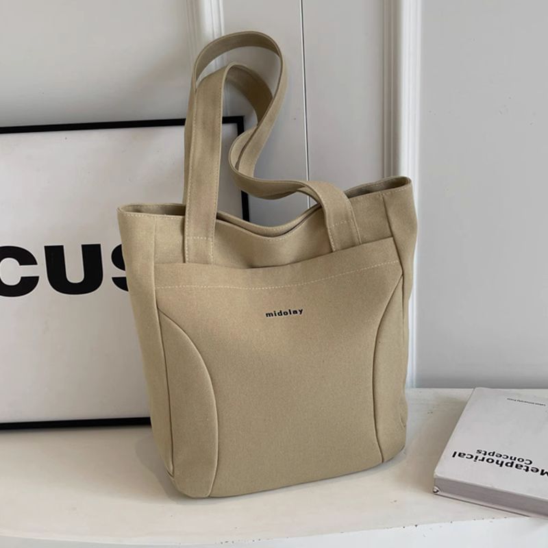 Bag Canvas Lettering Tote